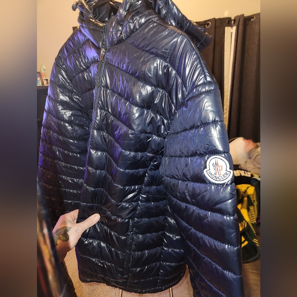 Mens XXL Moncler Jacket Navy Blue